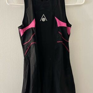 Black and Pink Women's Tri Suit